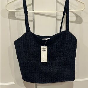 Abercrombie tweed tank top NWT